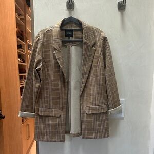 Liverpool Brown Plaid Blazer